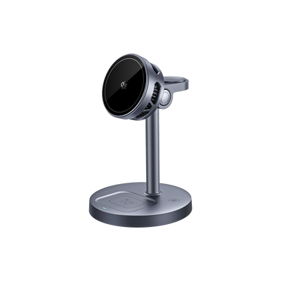 SKEGIC AirCool 3-in-1 Magnetic Wireless Charging Stands (Qi2 25W, MagSafe-Compatible)