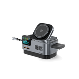 SKEGIC Nexus Ultra 180W SiC Charging Station (Smart Display, 3-in-1 Wireless, Qi2 25W, AirCool)