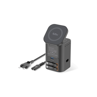 SKEGIC Nexus Pro 100W GaN Charging Station with 25W Wireless Charging