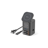 SKEGIC Nexus Pro 100W Power Station (25W Wireless Charging, 2 Retractable USB-C Cables, USB-A Port)
