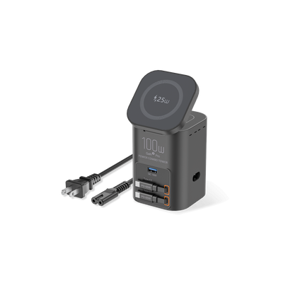 SKEGIC Nexus Pro 100W GaN Charging Station with 25W Wireless Charging