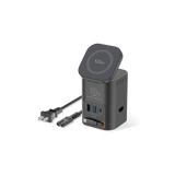 SKEGIC Nexus Hub 100W Power Station (25W Wireless Charging, 1 Retractable USB-C Cable, USB-A & USB-C Port, HDMI Port)