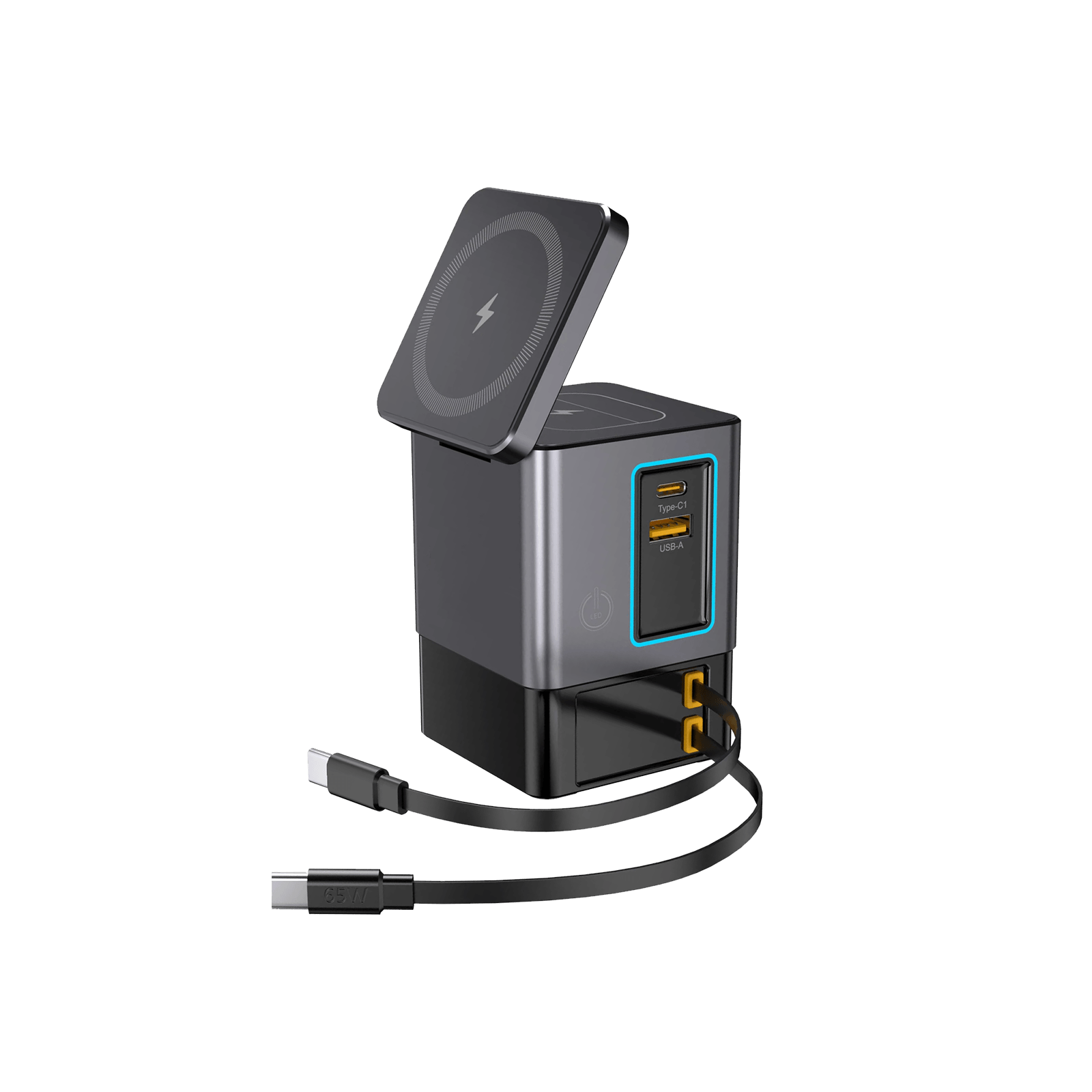SKEGIC 105W 6-in-1 Power Station with Qi2.2 25W Wireless Charging