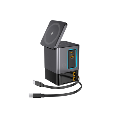 SKEGIC 105W 6-in-1 Power Station with Qi2.2 25W Wireless Charging