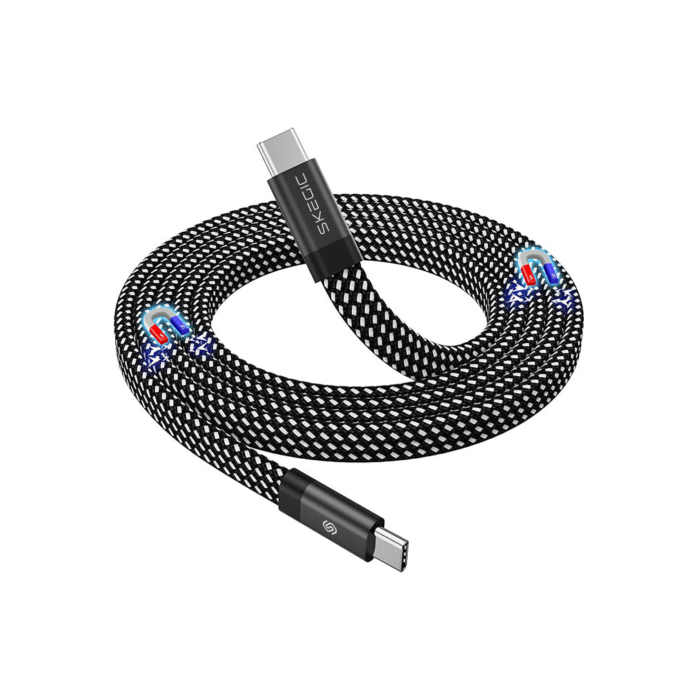 Magcable Travel | Magnetic Flat Anti-tangle Cable (1m)